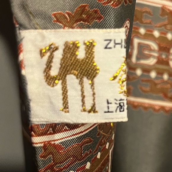 New Golden Camel Pure Silk Printed Western Style Horse Head Horse Shoe Scarf - Picture 7 of 7